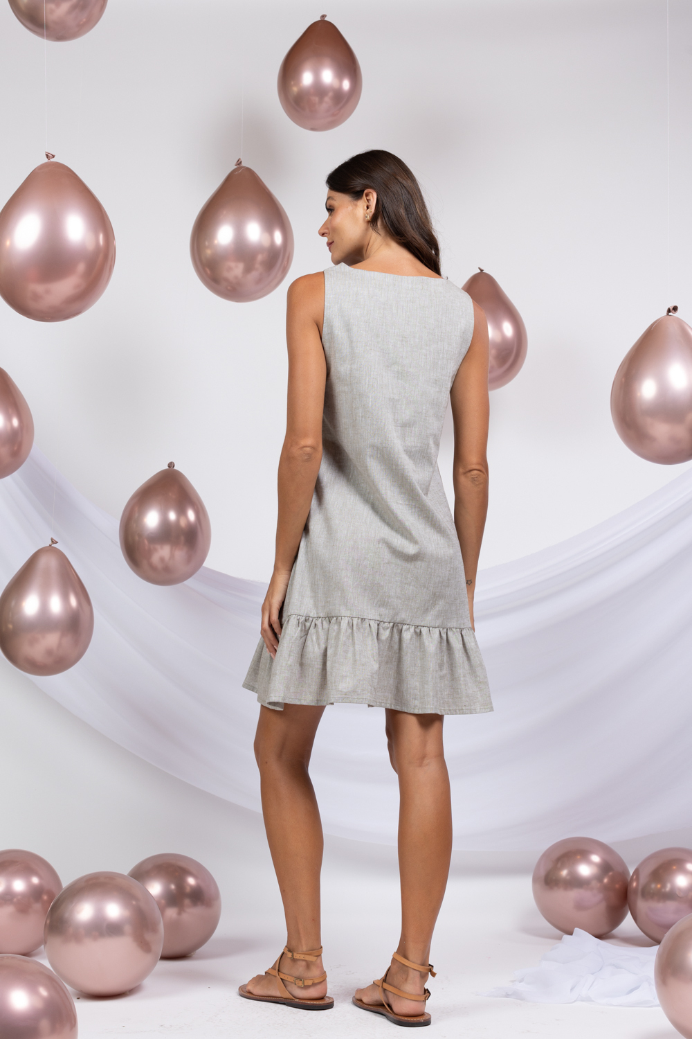 Vestido de hotsell cotton curto