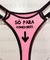 Tanga Sexy lateral dupla com regulagem, cor Rosa. Estampa 375 CORNO MERECE LEVAR MUITO CHIFRE tamanho único. - comprar online