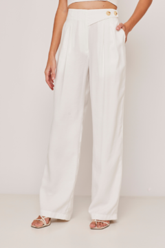 Calça Pantalona Chiara - Off White na internet
