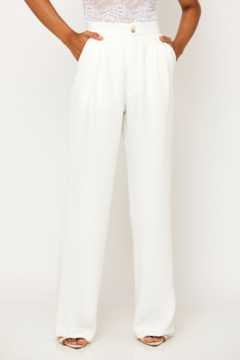 Calça Pantalona Ema - Off White