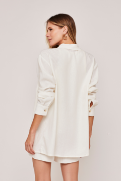 Camisa Lana Linho - Off White na internet