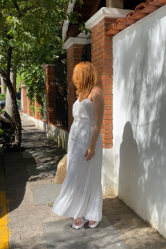 Vestido Longo Yas - Off White - loja online