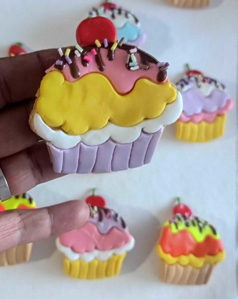 Aplique de Silicone - Cupcake I