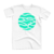 T-Shirt - Ocean Aqua & White