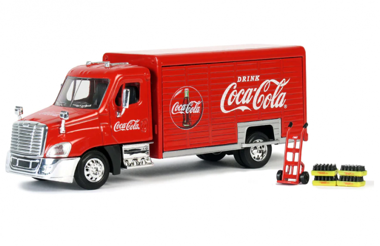 Caminhão Coca-Cola (125 anos) Kenworth T300 Delivery Truck marca Motor City  escala 1/43 - Arte em Miniaturas