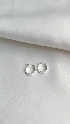 Argollas Val 1,2cm | Acero Blanco