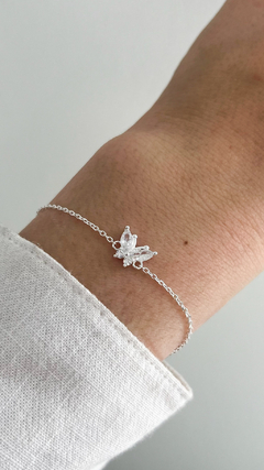 Pulsera Mariposa Cristal | Plata 925