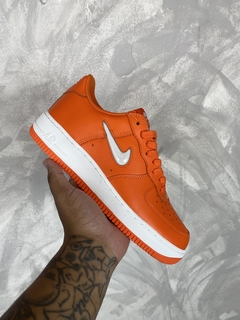 Air force ones with hot sale orange