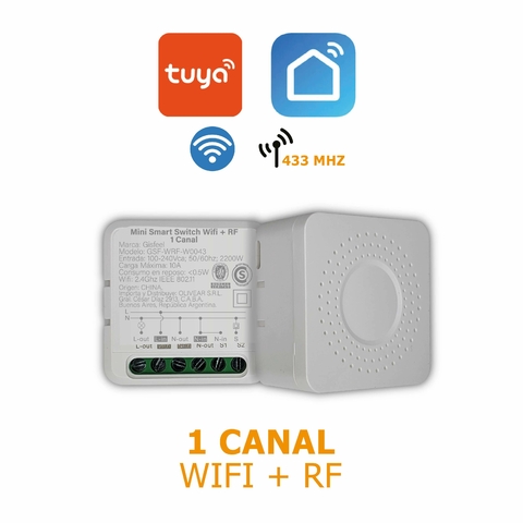 Mini Switch 1 Canal Wifi + Rf Smartlife / Tuya