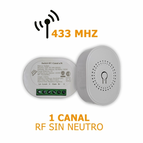 Interruptor WiFi sin neutro - condensador incluido - control por