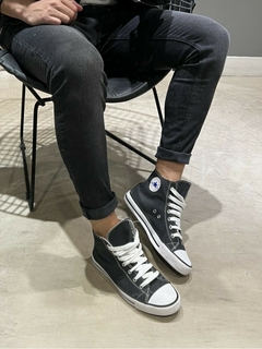 Converse bota negra online