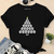 Árbol de navidad con calaveras gótica (Playera mujer)