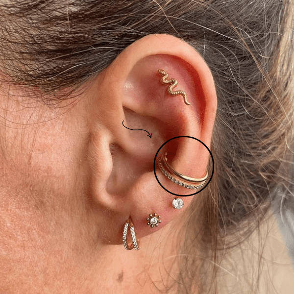 Piercing De Orelha Ou Nariz Argola Cravejada Zirconia presente