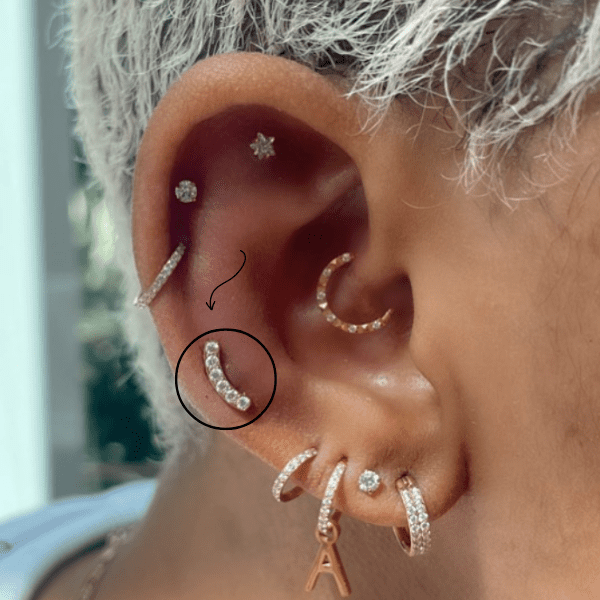 Piercing De Orelha Ou Nariz Argola Cravejada Zirconia presente