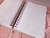 Caderno pautado Pink   Ótima opção para manter seus compromissos anotados de forma linda e organizada, você também pode presentear aquela pessoa especial.