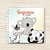 Livro do bebê personalizado Zebra, coala e pandinha