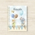 Kit maternidade Animais baloeiros azul com: Livro do bebê + Caderneta de saúde