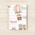 Caderneta de saúde personalizada Safari cute rosa