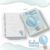 Kit escolar Agenda escolar + Caderno pequeno + Etiquetas | 2024 | 2025 | Kit escolar 2024 | Balões | Balão azul | Volta às aulas