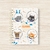Caderneta de saúde personalizada Animais Astronautas cute