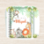 Caderneta de saúde personalizada Safari cute verde