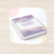 Kit escolar com Agenda escolar permanente 2DPP + Caderno pequeno + Etiquetas personalizadas no tema Marmorizado lilás