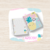 Kit escolar com Agenda escolar permanente 2DPP + Caderno pequeno + Etiquetas personalizadas no tema Abacaxi
