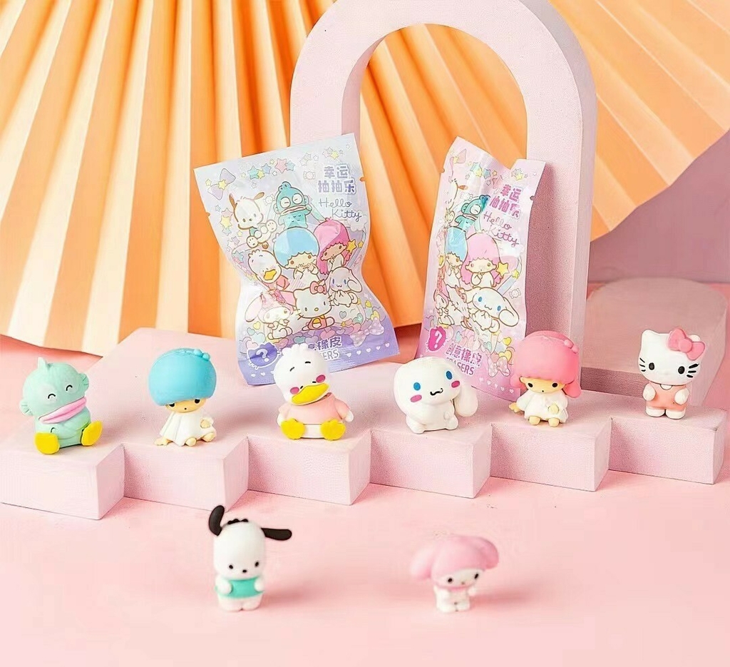 Borracha Surpresa - Sanrio Novos Personagens - Meu Poá Papelaria