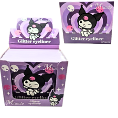 Box Delineadores Kuromi Brillos Variados 6u Original Regalo - Chicas Bond