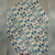 Mega Cartelão 320 Adesivos de Unha 3D Flores Branca e Azul