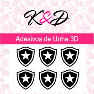 Adesivo de Unha 3D Botafogo - comprar online