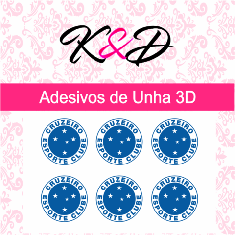 Adesivo de Unha 3D Cruzeiro - comprar online