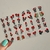 40 Adesivos de Unha 3D Tulipas Diversas Vermelha