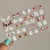 40 Adesivos de Unha 3D Margaridas Brancas e Flores Rosa