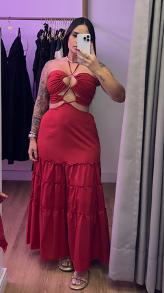 Imagem do Vestido Mary Longo - Vermelho