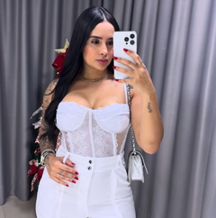 Corset Renda - Branco