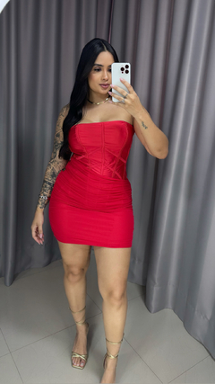 Vestido Lívia Tomara que Caia - Vermelho na internet