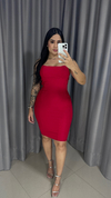 Vestido Tubinho Midi Montaria Premium - Vermelho