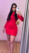 Vestido Tubinho Poliamida Premium - vermelho