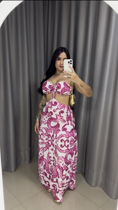 Vestido Longo Tomara que Caia - Rosa - loja online