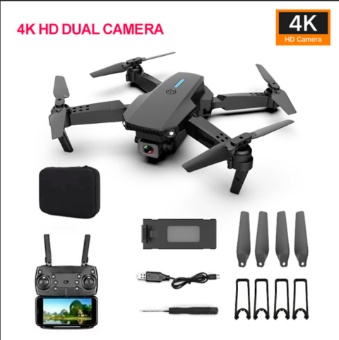 Drone Con Camara Frontal Y Central 4K 3 Velocidades
