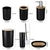 Imagen de Set 6 Piezas Baño Jabonera Dispenser Vaso Porta Cepillo Escobilla Y Cesto Basura Bambú