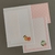 Papéis de Carta FRUITS com Envelope 10 unidades | ROSA 02 Estampas