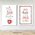 KIT Placas Decorativas em MDF 21x30 | FOR THE LOVE OF COFFEE e MAIS CAFÉ E AMOR