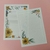Papéis de Carta Dupla Floral 20 Unidades | GIRASSÓIS