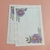 Papéis de Carta Dupla Floral 20 Unidades FLORES DA PRIMAVERA MARGARIDA E ROSA ROXAS - comprar online