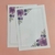 Papéis de Carta Dupla Floral 20 Unidades FLORES DA PRIMAVERA MARGARIDA E ROSA ROXAS na internet