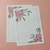 Papéis de Carta Dupla Floral 20 Unidades FLORES DA PRIMAVERA LÍRIO E PEÔNIA na internet