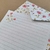 Papéis de Carta ESTAMPAS com Envelope 10 unidades | BROTOS DE ROSA