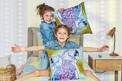 Pack 2 almohadones PARROTS LILA - comprar online